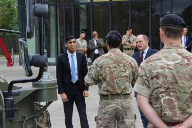 Rishi Sunak with Armed Forces